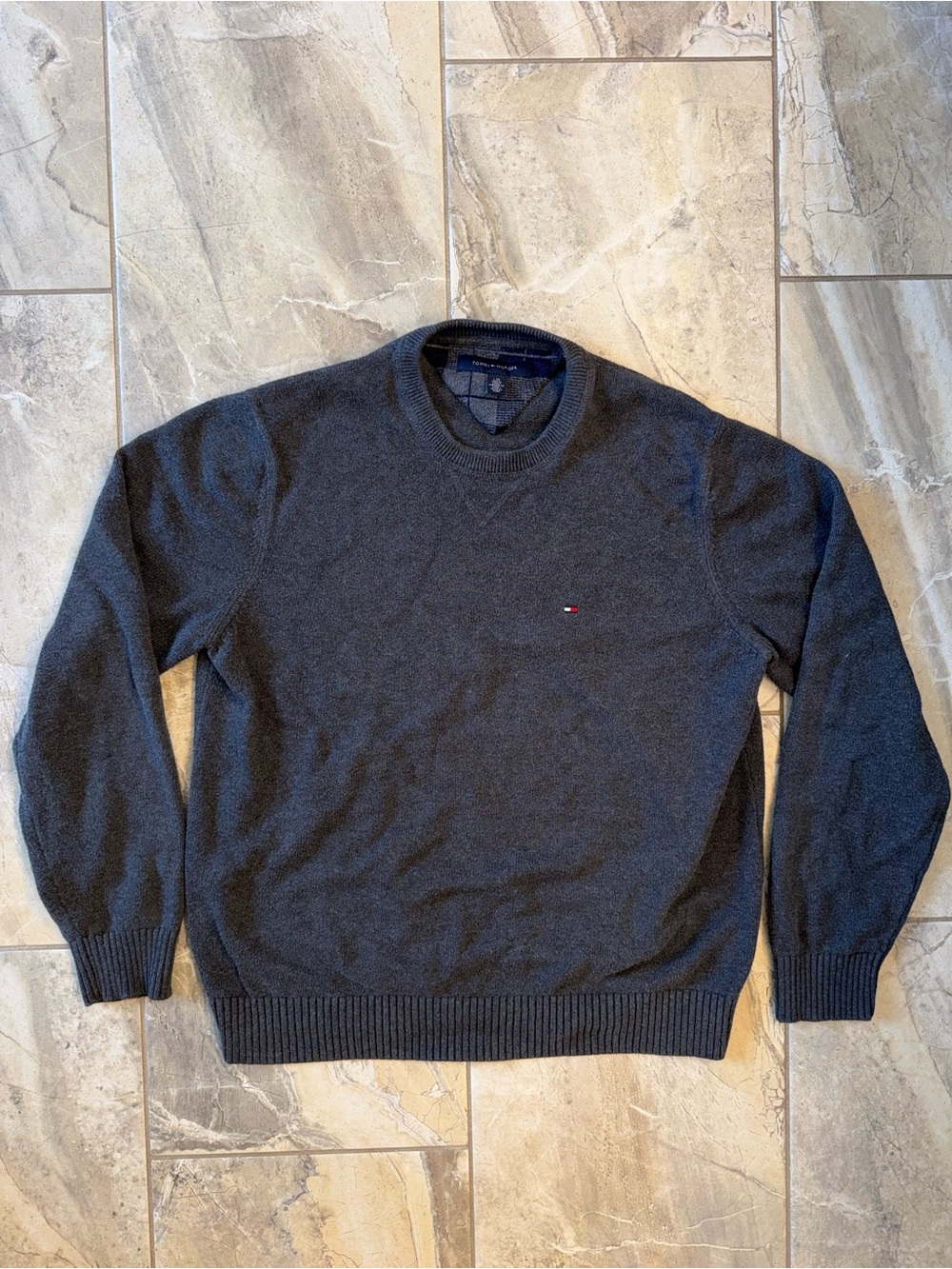 Tommy Hilfiger Charcoal Gray Crewneck Sweater